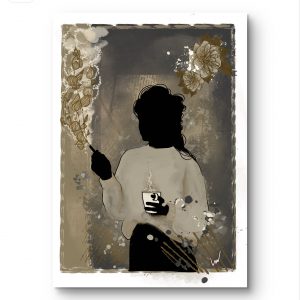 Illustration Digitale - Pause café - 29.7x42cm