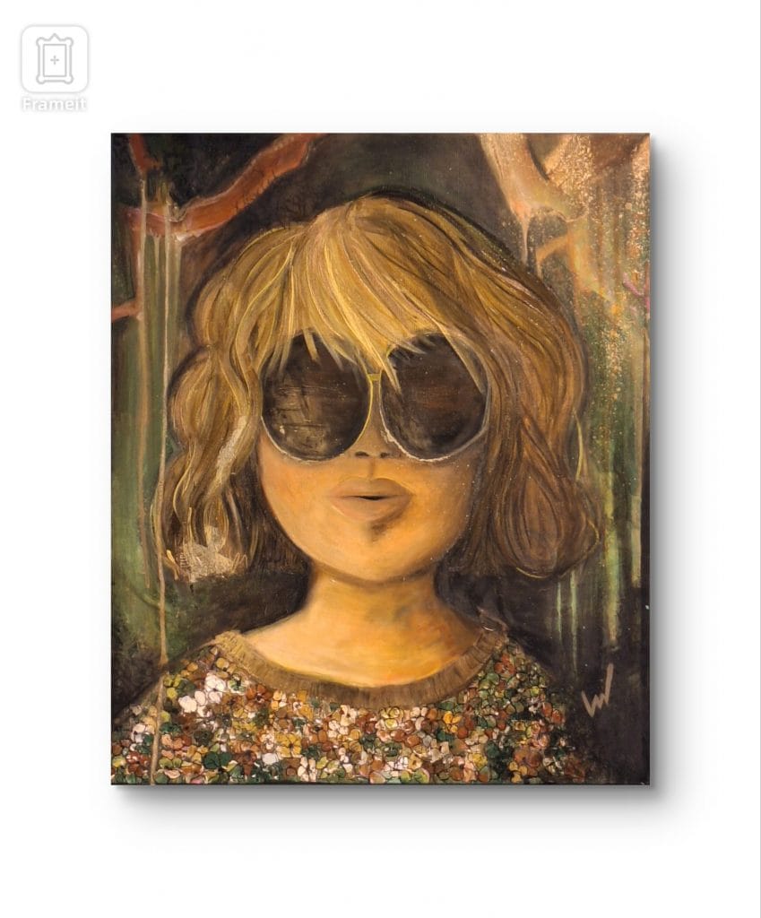 Tableau original - Sous le soleil - format 54x65cm
