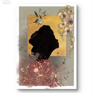 Illustration Digitale - Parfum de fleurs - 29.7x42cm