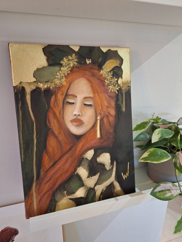 Toile originale – La belle rousse – format 4F