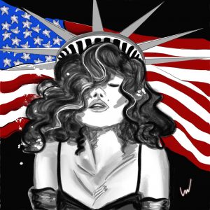 Illustration Digitale - Miss Liberty
