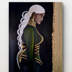 Peinture Originale - Guerrière impératrice - 89x116cm